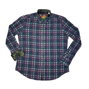 Robert Graham Men's Long Sleeve Button Down Size Large